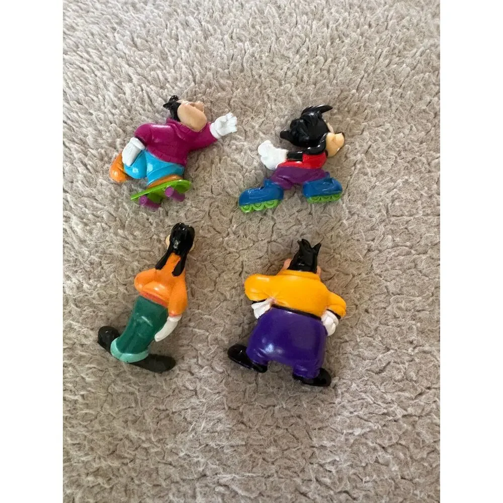 Vintage 1990s Disney Goof Troop PVC Mini Figures Set of 4 Kellogs